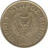 Монета. Кипр. 20 центов 1983 год. ав.