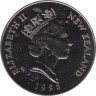 Монета. Новая Зеландия. 5 долларов 1998 год. Королевский альбатрос. рев.