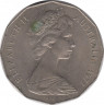 Монета. Австралия. 50 центов 1977 год. 25 лет правления Елизаветы II. рев.