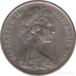 Монета. Австралия. 5 центов 1971 год.