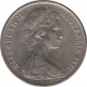 Монета. Австралия. 5 центов 1971 год. ав.