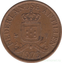 Монета. Нидерландские Антильские острова. 1 цент 1973 год.
