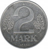 Монета. ГДР. 2 марки 1982 год. ав.