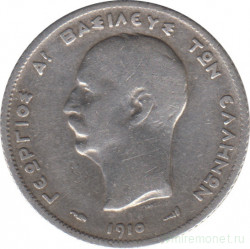 Монета. Греция. 1 драхма 1910 год.