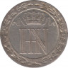 Монета. Вестфалия. 20 сантимов 1812 год. ав.