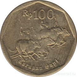 Монета. Индонезия. 100 рупий 1994 год.