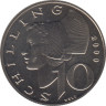 Монета. Австрия. 10 шиллингов 2000 год. ав.