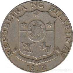 Монета. Филиппины. 50 сентимо 1972 год.