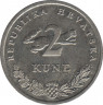  Монета. Хорватия. 2 куны 1995 год. рев.