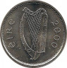 Аверс. Монета. Ирландия. 10 пенсов 2000 год.