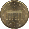 Монета. Германия. 20 центов 2002 год. (F). ав.