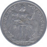 Монета. Новая Каледония. 1 франк 1998 год. ав.