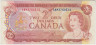 Банкнота. Канада. 2 доллара 1974 год. Тип 86а. Три буквы в номере. ав.