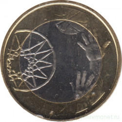 Монета. Финляндия. 5 евро 2015 год. Спорт - Баскетбол.