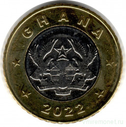 Монета. Гана. 1 седи 2022 год.