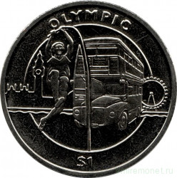 Монета. Сьерра-Леоне. 1 доллар 2012 год. XXX летние Олимпийские Игры, Лондон 2012. Прыжки с шестом.