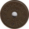  Монета. Дания. 1 эре 1929 год. ав.
