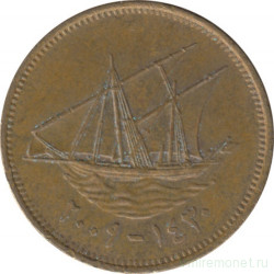 Монета. Кувейт. 5 филсов 2009 год.