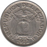 Монета. Эквадор. 10 сентаво 1972 год. ав.