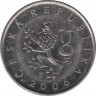  Монета. Чехия. 1 крона 2006 год. ав.