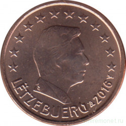 Монета. Люксембург. 1 цент 2016 год.