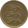 Монета. Эстония. 50 сентов 1992 год. ав