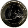 Монета. Монако. 1 евро 2023 год.