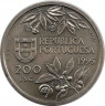 Монета. Португалия. 200 эскудо 1995 год. Молуккские острова. рев