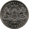 Монета. Латвия. 1 лат 2005 год. Крендель. рев