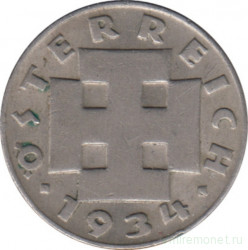 Монета. Австрия. 5 грошей 1934 год.