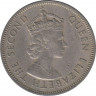 Монета. Сейшельские острова. 1/2 рупии 1972 год. рев.