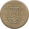  Монета. Украина. 25 копеек 2010 год. ав.