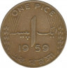 Монета. Пакистан. 1 пайс 1959 год. ав.