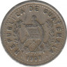 Монета. Гватемала. 5 сентаво 1987 год. ав.