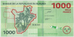 Банкнота. Бурунди. 1000 франков 2021 год. Тип 51.