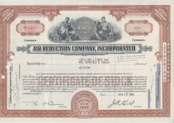 Акция. США. "AIR REDUCTION COMPANY, INCORPORATED". 11 акций 1955 год.