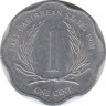 Монета. Восточные Карибские государства. 1 цент 1981 год. ав.