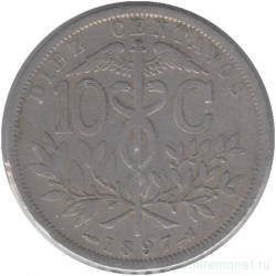Монета. Боливия. 10 сентаво 1897 год.