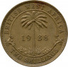 Монета. Британская Западная Африка. 2 шиллинга 1938 год. KN.