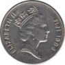 Монета. Фиджи. 10 центов 1994 год. ав.