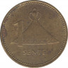 Монета. Лесото (анклав в ЮАР). 1 сенте 1985 год. рев.