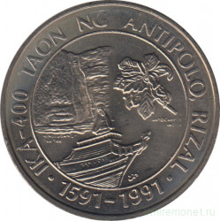 Монета. Филиппины. 1 песо 1991 год. 400 лет Антиполо.