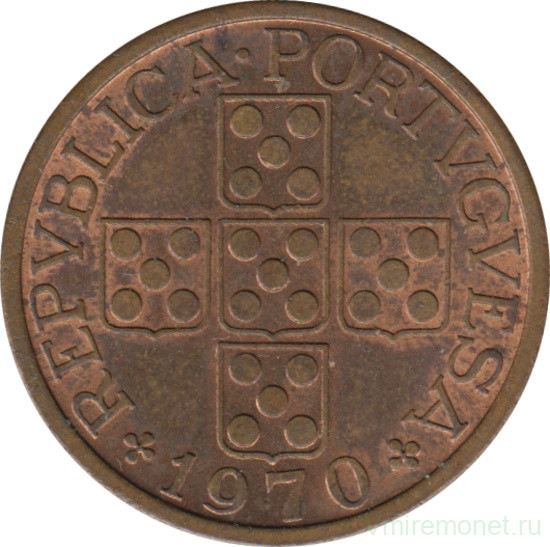 Монета. Португалия. 50 сентаво 1970 год. 