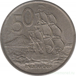 Монета. Новая Зеландия. 50 центов 1967 год.