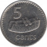 Монета. Фиджи. 5 центов 1994 год. рев.