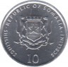 Монета. Сомали. 10 шиллингов 2002 год. ФАО. рев.
