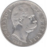 Монета. Италия. 2 лиры 1883 год. ав.