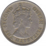 Монета. Белиз. 25 центов 1987 год. рев.