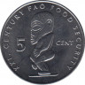 Монета. Острова Кука. 5 центов 2000 год. ФАО. рев.