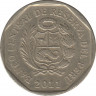 Монета. Перу. 50 сентимо 2011 год. ав.